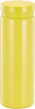 10oz Mini Water Bottle Stainless Steel Thermos Small Flask - Insulated Vacuum, Leak Proof, Keeps Drinks Hot/Cold - Ideal for Coffee, Tea, Water - Yellow