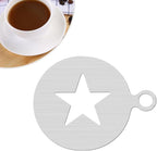 Hemoton Cookie Stencils,Coffee Decorating Stencil,Coffee Decoration Mold Tool, Stencils Latte Art,Cake Baking Templates, Art Templates Mold Tool for Cake Cappuccino
