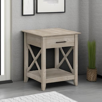 Bush Home End Table with Drawer, Nightstand with Storage, Living Room and - Image 5