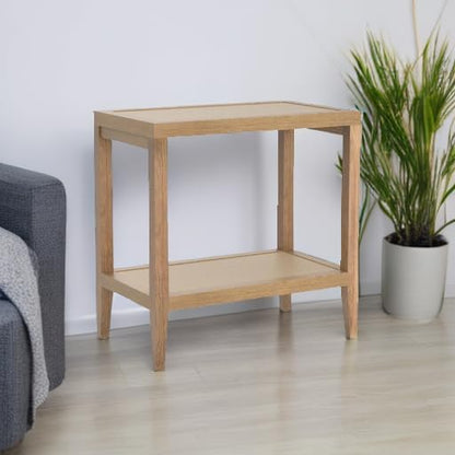 SICOTAS Rattan Night Stand Bedside Table - Image 6