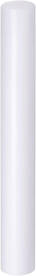 HARFINGTON Acrylic Clay Roller 8 Inch x 1 Inch Solid Non-Stick Plastic Round Tube Roller Polymer Clay Rod Fondant Rolling Pin for Shaping, Sculpting, Modeling DIY Crafts, White