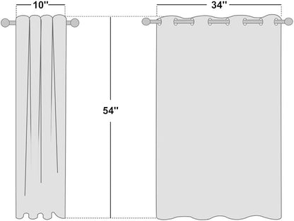 NICETOWN Room Darkening Draperies Window Curtain Panels, Thermal Insulated - Image 2