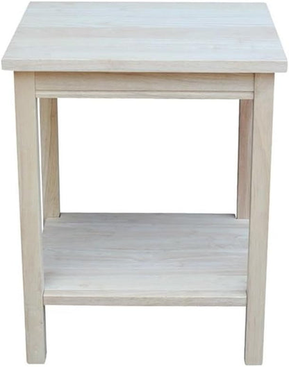 International Concepts Portman Accent Table 16"W × 14"D × 20"H, Solid Parawood - Image 4