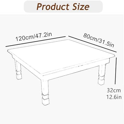 Folding Solid Wood Low Table - Image 2