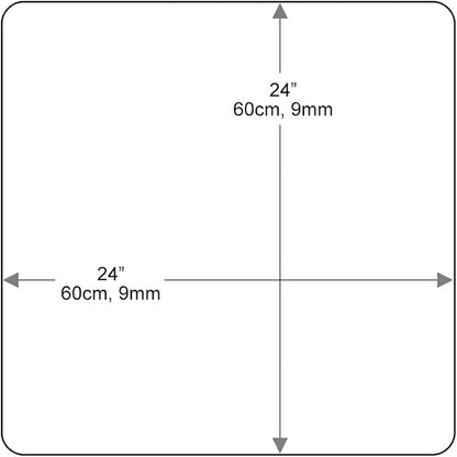 Dulles Glass 24 inch Square Glass Table Top - Image 3