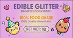 Nomeca Edible Glitter for Drinks Cakes, 8 grams Food Grade Luster Dust Sprinkles Glitter for Cake Decorations, DIY Cocktails, Beverages & Cake Decorating, Dessert Cake Topper (8-Rose Gold)