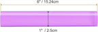 HARFINGTON Acrylic Clay Roller 6 Inch x 1 Inch Solid Non-Stick Plastic Round Tube Roller Polymer Clay Rod Fondant Rolling Pin for Shaping, Sculpting, Modeling DIY Crafts, Purple