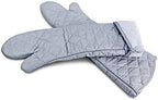 Extra Long 23 Inch Heat Resistant Oven Gloves New Cotton Oven Mitts Kitchen Gloves High Temperature Cooking Tool BBQ Gloves (23-Inch)