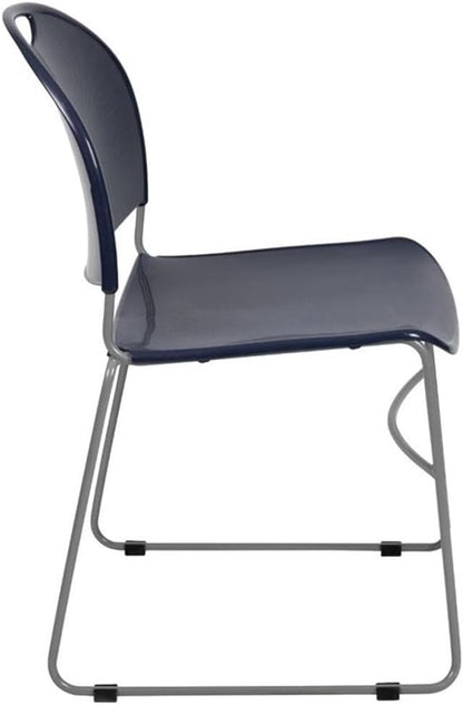 Flash Furniture HERCULES Series 880 lb. Capacity Navy Ultra-Compact Stack Chair - Image 7
