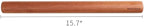 Muso Wood Sapele Wooden Dowel Rolling Pin for Baking,Tapered Roller for Fondant, Pie Crust, Cookie, Pastry (Dowel 15-3/4inch)