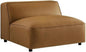 Modway Auren Vegan Leather Modular Armless Chair in Camel by Modway
