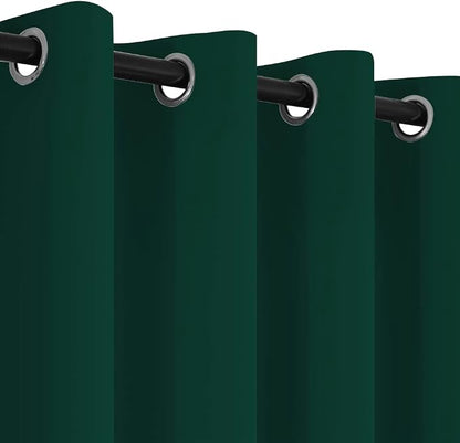 Yakamok Dark Green Room Darkening Window Curtains 52x36 Inch - Image 6