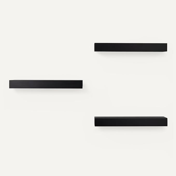 Amazon Basics Wood Floating Wall Shelves, 15.8" x 5" x 1.8" - Image 4