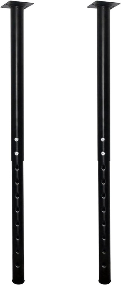 QLLY 24-40 inch Adjustable Metal Table Legs, Heavy Duty DIY Desk Legs by QLLY