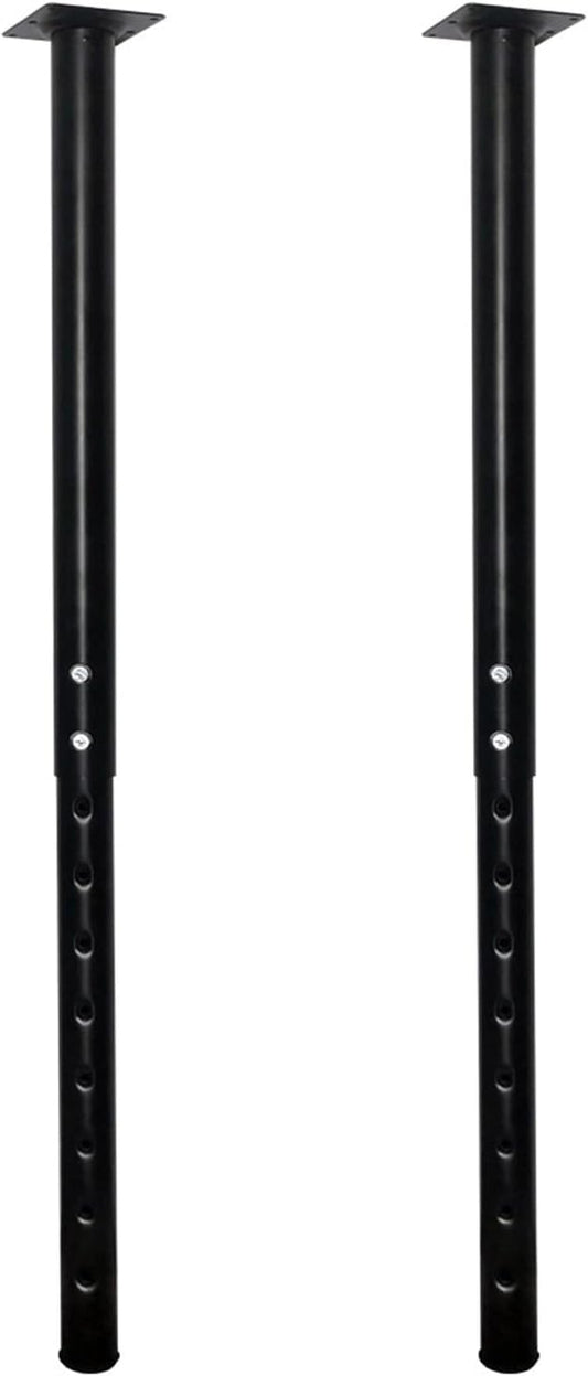 QLLY 24-40 inch Adjustable Metal Table Legs, Heavy Duty DIY Desk Legs by QLLY