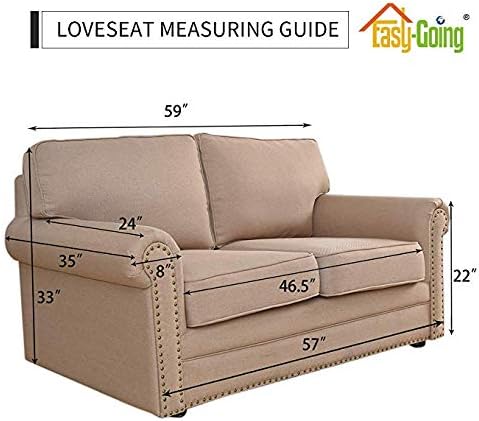 Easy-Going Reversible Couch Cover, 2 Cushion Sofa, Water Resistant Furniture Mat - Image 7