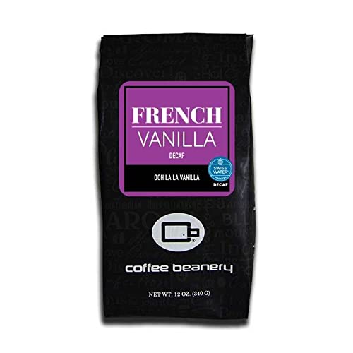 Vanilla Bean Flavored Coffee SWP Decaf, Specialty Arabica Coffee, Medium Roast, 12 ounce, Automatic Drip (Ground)