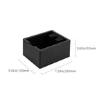 watchget Espresso Knock Box, Coffee Ground Knock Box, Dual Function Storage and Tamping Tool with Non-Slip Base, Made of Durable ABS Plastic, Perfect for Baristas and Coffee Enthusiasts, Black