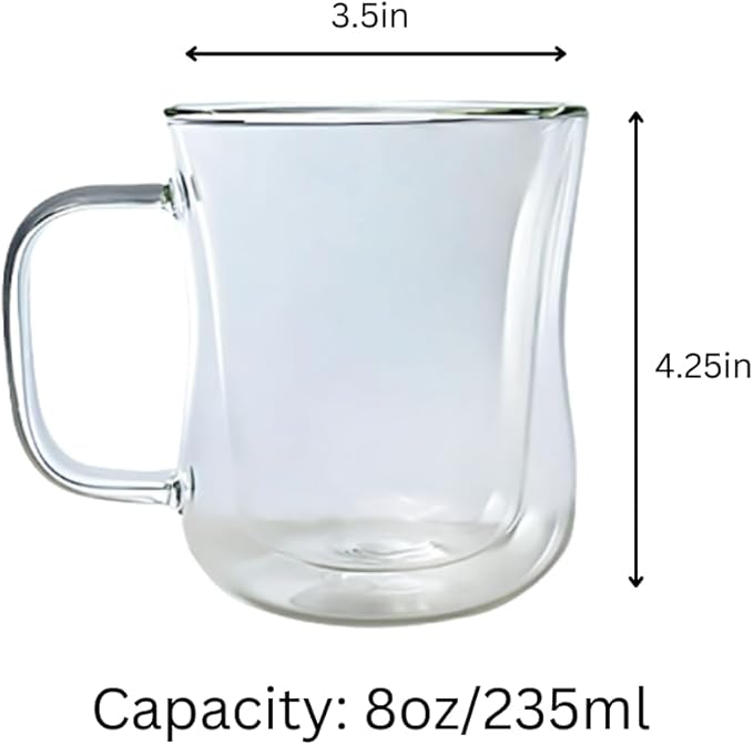 LEMONSODA Double Walled Colored Insulated Coffee Mugs - 10oz - Hot or Cold Latte, Tea, Cappucino, Coffee, Espresso Mug with Handle - Premium Packaging (Set of 48)(2252)