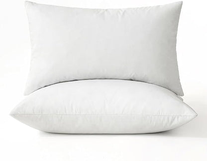 MIULEE 14x22 Pillow Inserts, Double-Layer Down-Proof Cotton Cover, Decorative by MIULEE
