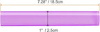 HARFINGTON Acrylic Clay Roller 7.28 Inch x 1 Inch Solid Non-Stick Plastic Round Tube Roller Polymer Clay Rod Fondant Rolling Pin for Shaping, Sculpting, Modeling DIY Crafts, Purple