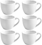 homEdge Mini Procelain Espresso Cup, 3 Ounces / 90 ml Tiny Coffee Mugs Demitasse for Espresso, Tea- White