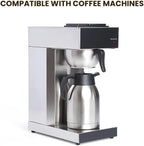 SYBO Thermal Coffee Carafe 74oz, 12 Hours Thermos, Insulated Stainless Steel Carafe for Keeping Hot/Cold Coffee, Tea, Water, Drink Dispenser for Parties, Travel, Camping, Office