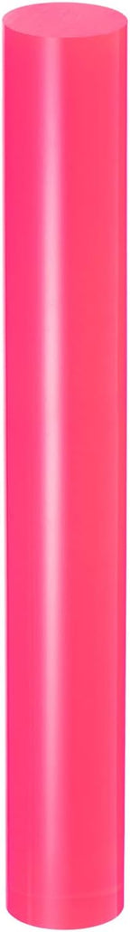 HARFINGTON Acrylic Clay Roller 8 Inch x 1 Inch Solid Non-Stick Plastic Round Tube Roller Polymer Clay Rod Fondant Rolling Pin for Shaping, Sculpting, Modeling DIY Crafts, Rose Red