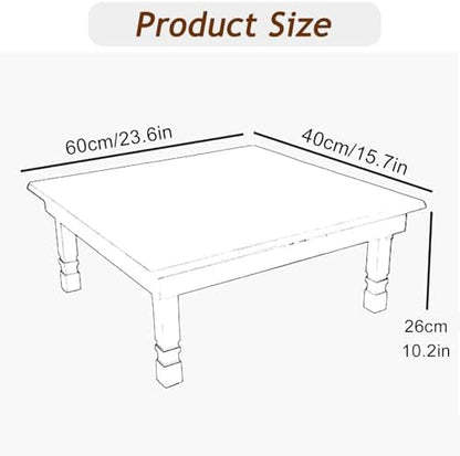 Folding Solid Wood Low Table - Image 2