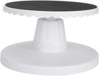 Topyond Cake Turntable for Decorating, 9.1in Adjustable Cake Spinner Stand, Nonslip Cake Turn Table, Rotating Cake Stand for Baking Cake Decorating Supplies