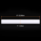HARFINGTON Acrylic Clay Roller 9 Inch x 1 Inch Solid Non-Stick Plastic Round Tube Roller Polymer Clay Rod Fondant Rolling Pin for Shaping, Sculpting, Modeling DIY Crafts, White