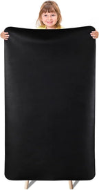 Warome Heat Resistant Mat, 47"x 23" Silicone Mat, Extra Large Silicone Mats for Kitchen Countert, Nonslip Kitchen Countertop Protector for Baking/Crafts, No Creases-Black