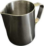 Rattleware 20 Oz Stainless Steel Etched Latte Art Pitcher Frother Cup with Drip-Resistant Spout and Graduated Measurements Jug Perfect for Home, Cafes, Restaurants, Trusted By Baristas Worldwide