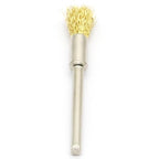 20PCS Brass Wire Brushes - Metal Rust Removal, Cleaning, and Polishing - 5mm Diameter, 1/8″ (3mm) Shaft - Removes Burrs, Dust, and Oxide Layer - Handles Rough Surfaces - Rotary Tool Accessories