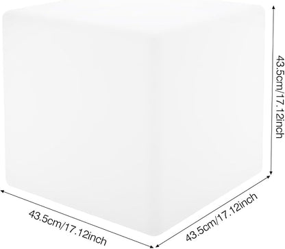 Rechargeable LED Cube Chair, 16 Colors Remote Conctrol Glow Furniture Stool - Image 3