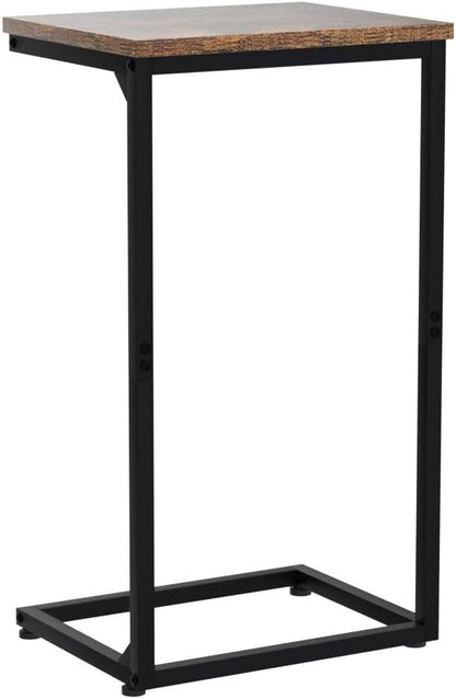 AMHANCIBLE C Shaped End Tables Set of 2, Couch Side Tables that Slide Under Sofa - Image 4