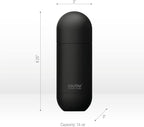 Asobu Orb Stainless Steel Double Wall Insulated Travel Water Bottle 14 Ounce (Black)