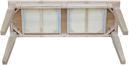 Java Console Table with 2 Drawers, Unfinished - Image 9