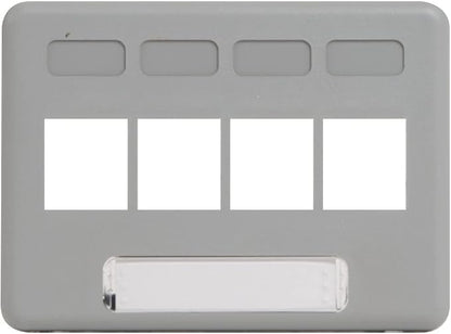 ICC 4-Port Modular Furniture Faceplate by ICC