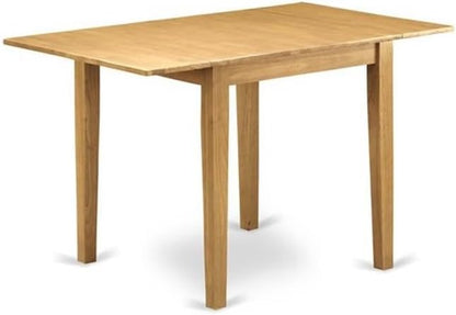 East West Furniture NDVA5-OAK-C 5 Piece Kitchen Table & Chairs Set Includes a - Image 3