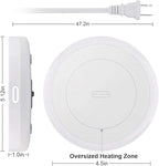 BESTINNKITS White Smart Coffee Auto On/Off Gravity-Induction Mug Office Desk Use, Candle Wax Cup Warmer Heating Plate (Up to 131F/55C), Middle…
