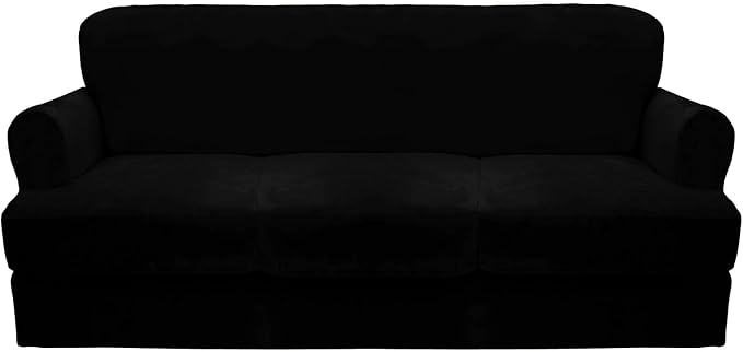 CUCRAF T Cushion Sofa Cover 4 Piece Slipcovers, Soft Thick Velvet Couch Cover by CUCRAF