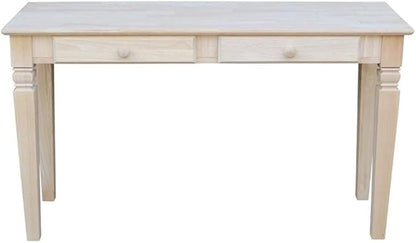 Java Console Table with 2 Drawers, Unfinished - Image 5