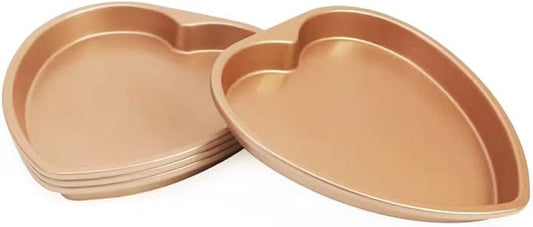 Specialty Forms NonStick Baking Tray Shaped Cake Bread Pizza Baking Pan Golden Carbon Steel