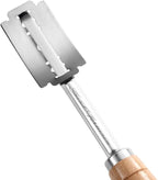 SAINT GERMAIN Premium Hand Crafted Bread Lame for Dough Scoring Knife, Tool Sourdough Slashing with 10 Blades Included Replacement Authentic Leather Protector Cover