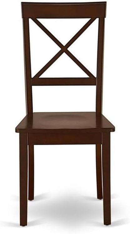 East West Furniture BOC-MAH-W Boston Dining Chairs - Image 5