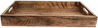 GoCraft Handmade Classic Wooden Tray – Medium 15" Serving Tray for Kitchen, Dining, and Home Use – Elegant Wood Serveware for Food, Drinks, Snacks, Coffee, Tea, Breakfast, Parties & Everyday Use