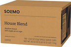 Amazon Brand - Solimo Medium Dark Roast Coffee Pods, House Blend, Compatible with Keurig 2.0 K-Cup Brewers, 100 Count