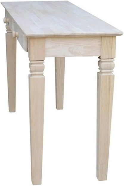 Java Console Table with 2 Drawers, Unfinished - Image 8