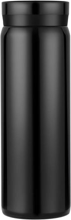 10oz Mini Water Bottle Stainless Steel Thermos Small Flask - Insulated Vacuum, Leak Proof, Keeps Drinks Hot/Cold - Ideal for Coffee, Tea, Water - Black